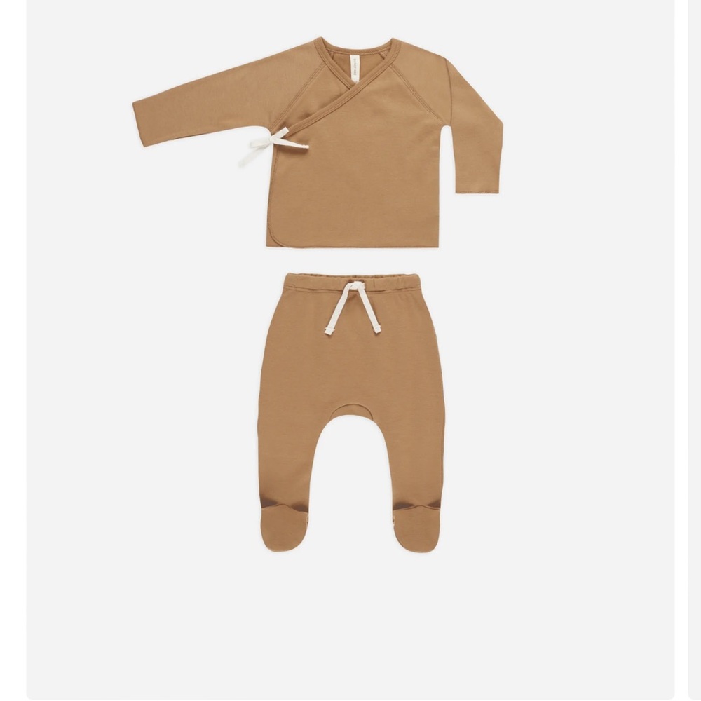 Quincy Mae Kimono Tan Set